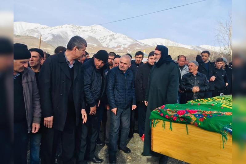 Funeral of Meryem Lütfi, one of the students of Hıdır Kartal