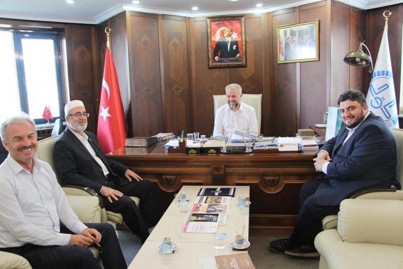 Our Provincial Mufti Prof. Dr. We visited Şahin Güven Bey in his office.