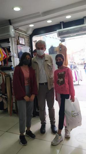 We provided clothing aid to orphans and needy people in Kayseri with the help of philanthropists.