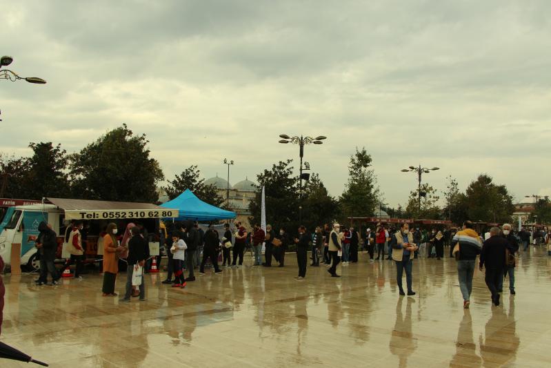 Our 4th Stop in the Book, Water and Sweet Distribution Program: Fatih Mosque