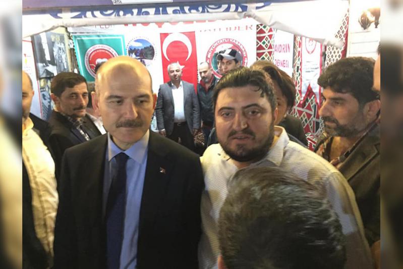 In Sultangazi Anatolian Street, We Presented a Gift to our Minister of Interior, Mr. Süleyman Soylu