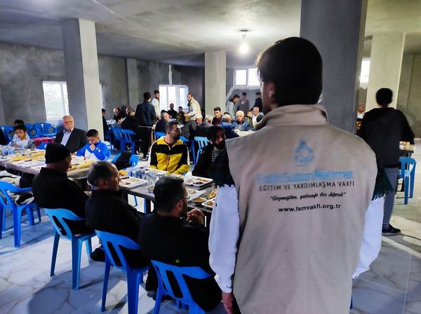 As the FSM Foundation, we set up an Iftar table in Mardin/Midyat.