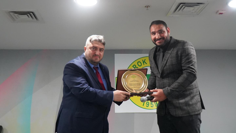 AWARD FROM ESENLER EROKSPOR TO OUR FOUNDATION